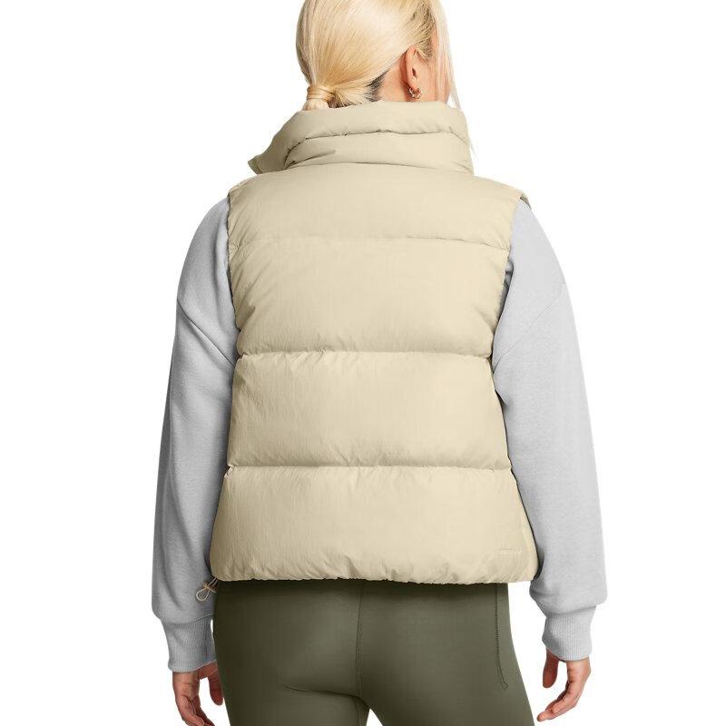Under Armour ColdGear Infrared Comfort Zip Sports Down Vest Women Vest Beige 1381660-280