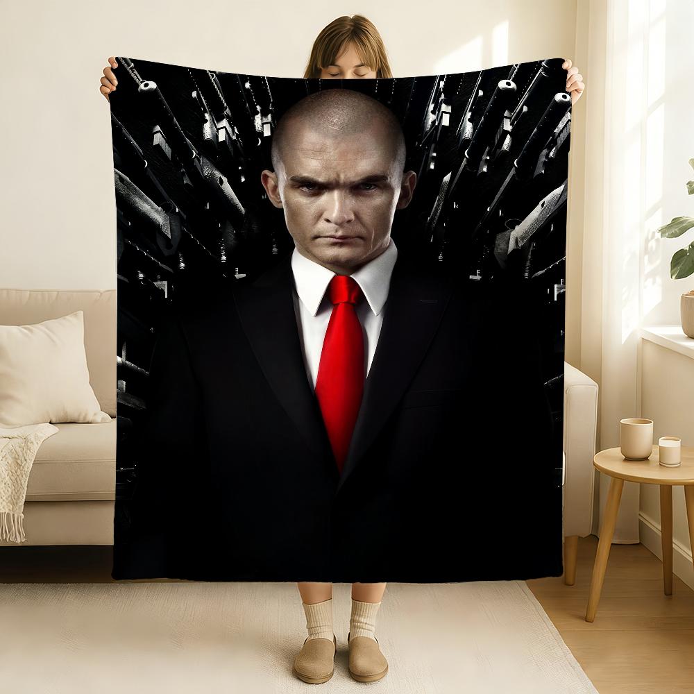 

Movie H-Hitman Agent 47 Blanket Soft and Skin Friendly For Couch Bed Napping Bedspread All Seasons Comforter 75x90cm