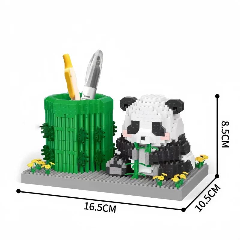 KNEW BUILT DIY Unique Capybara Pen Holder Micro Mini Building Block Toy-Ideal for Kids' EntertainmentHoliday GiftStudent Use