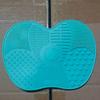 Multicolor Makeup Brush Cleaning Pads, Apple-Shaped Silicone Scrubbing Pads With Suction Cups, Formaldehyde-Free For Efficient C