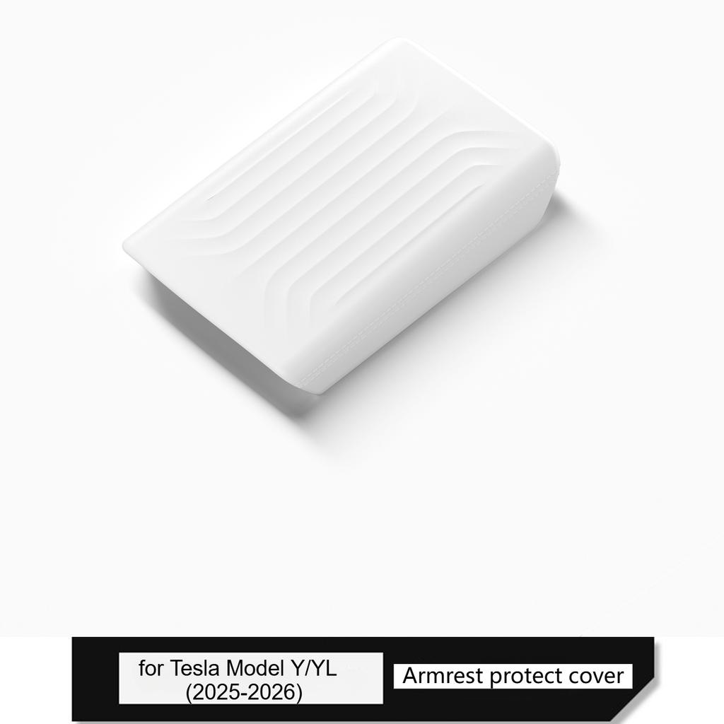 YZ For Tesla Model Y Juniper 3 Highland Central Armrest Box Cover Protection Soft Pad Case TPE Car Interior 2026 Accessories
