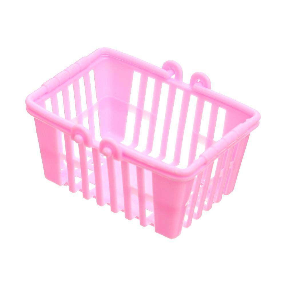 

Детские подарки Аксессуары для кукол Модель ручной корзины для покупок Корзина для покупок Игрушки Игрушки для ролевых игр розовый