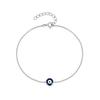 Aide 925 Silver Enamel Evil Eye Charm Bracelet For Women Minimalist Luxury Jewelry Adjustable Gold Chain Wedding Party