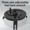 Adjustable Fuel Tank Lid Wrench 3Jaws 87-170mm Oil Pump Cap Removal Tool for Car Truck SUV Auto Repair Fuel Gauge Sender Collar
