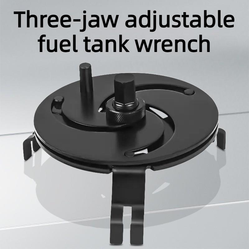 Adjustable Fuel Tank Lid Wrench 3Jaws 87-170mm Oil Pump Cap Removal Tool for Car Truck SUV Auto Repair Fuel Gauge Sender Collar