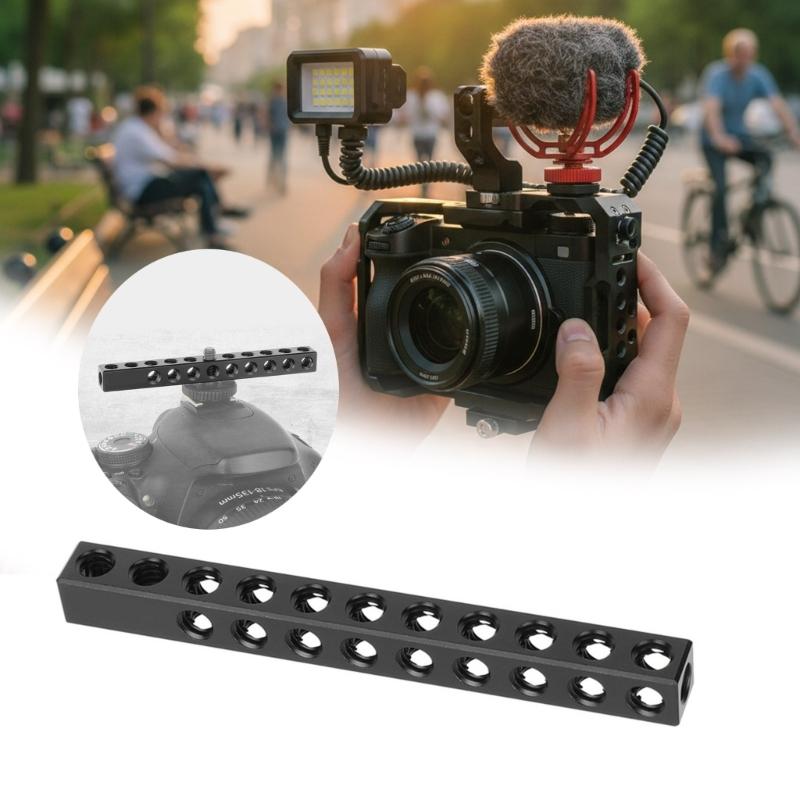 Lightweight Aluminum Camera Mount Plate Cheese 1/4inch Screw Hole Outdoor Photography Studio Lighting Accessories
