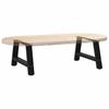 Vidaxl Coffee Table Legs, 2 Pcs, Black, 60X(30-31) Cm, Steel