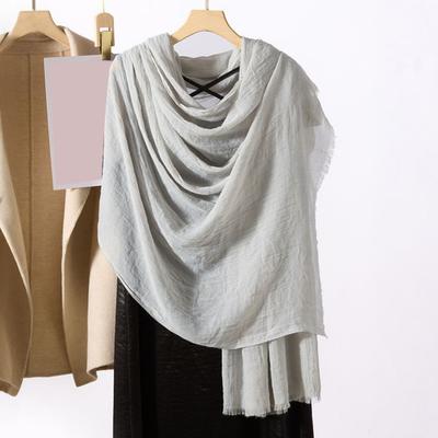 Sciarpa Scialle da Donna Tinta Unita Tessuto Morbido Sciarpa Scialle Sottile Traspirante Accessorio Invernale Versatile per Esterni
