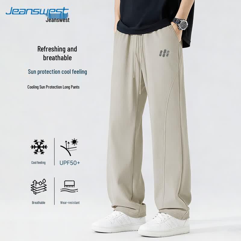 Jeanswest Men s Summer Casual Straight-Leg Pants M