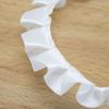 Anglet White Lace Diy Headwear Cloth Decoration Pleated Satin Ribbon 10mm