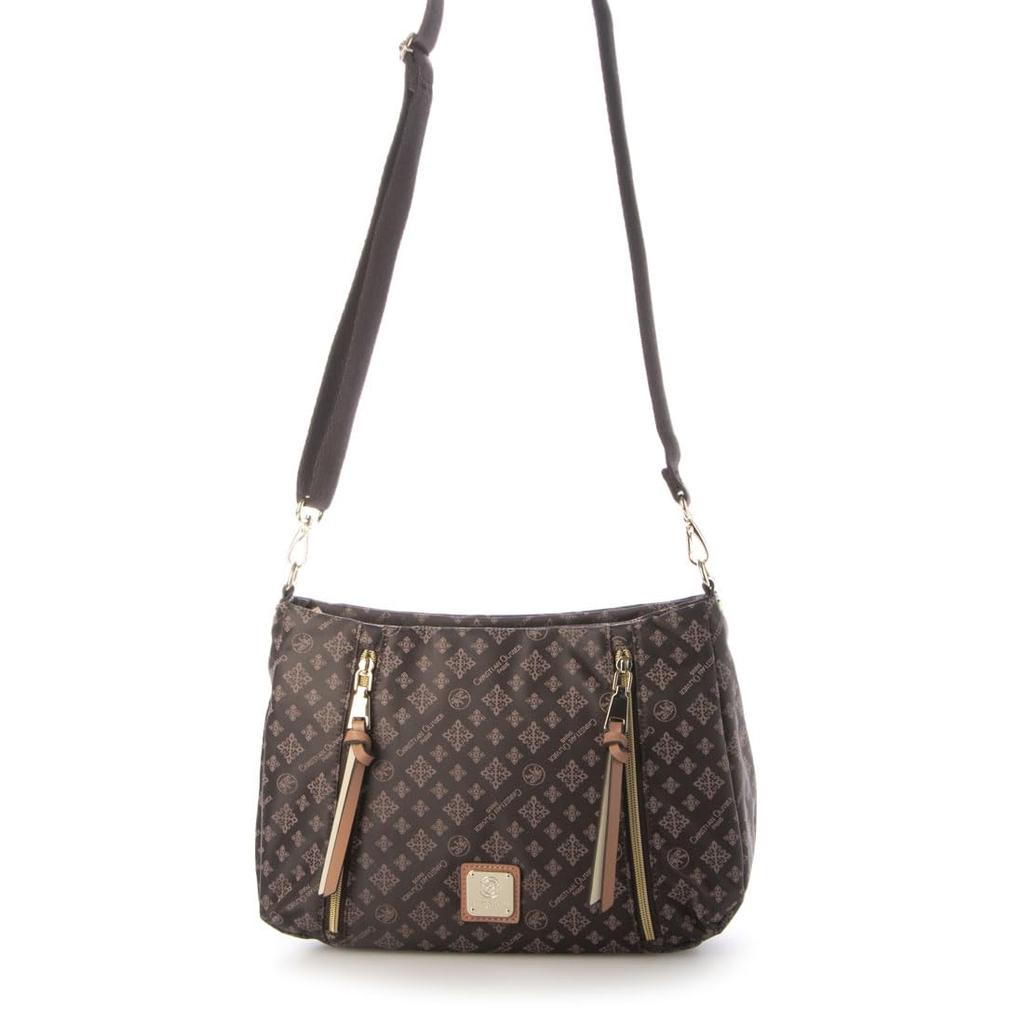 Jacquard Multifunctional Shoulder Bag [Christian Olivier] Water-repellent 2-way 38-7702 (chocolat)