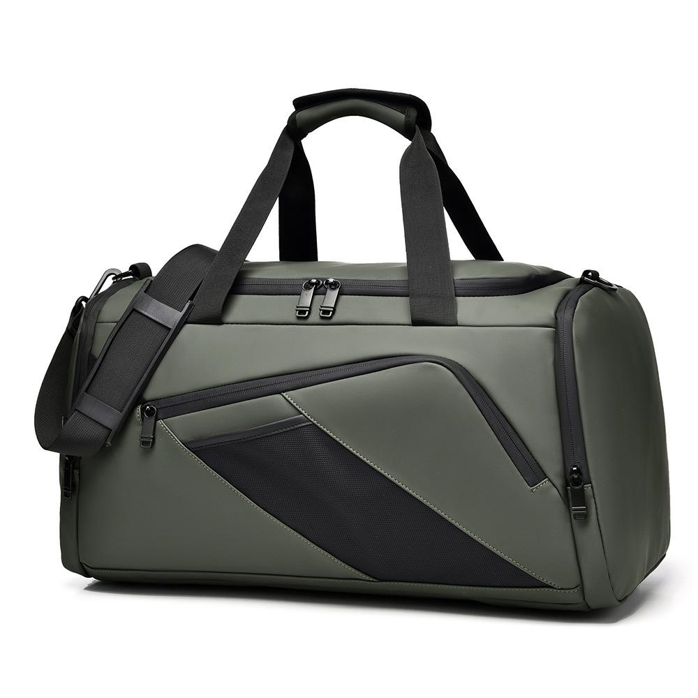 

Мужская независимая сумка-тоут с карманом для обуви, легкая многофункциональная дорожная сумка для активного отдыха, фитнес-сумка большой вместимости one size fits all зелёный