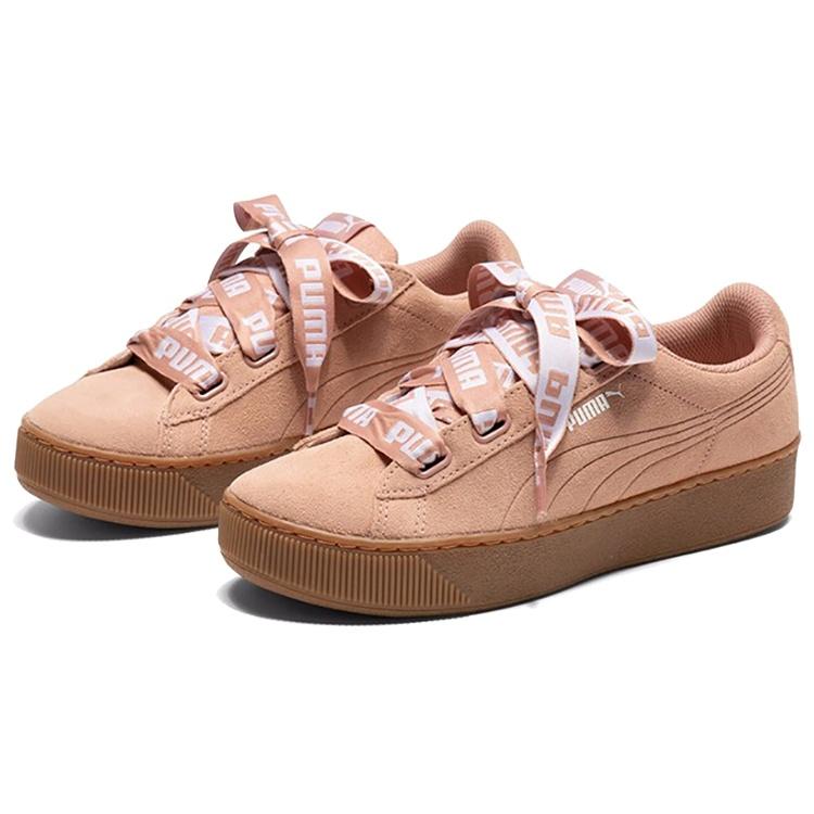 (WMNS) PUMA Vikky Platform Ribbon Rosa/Braun Damen 365314-02