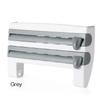 4in1 Plastic Aluminum Foil Dispenser Tissue Spice Storage As Sorting Rack Fresh-keeping Film Cutting Supplies Kitchen Accessorie