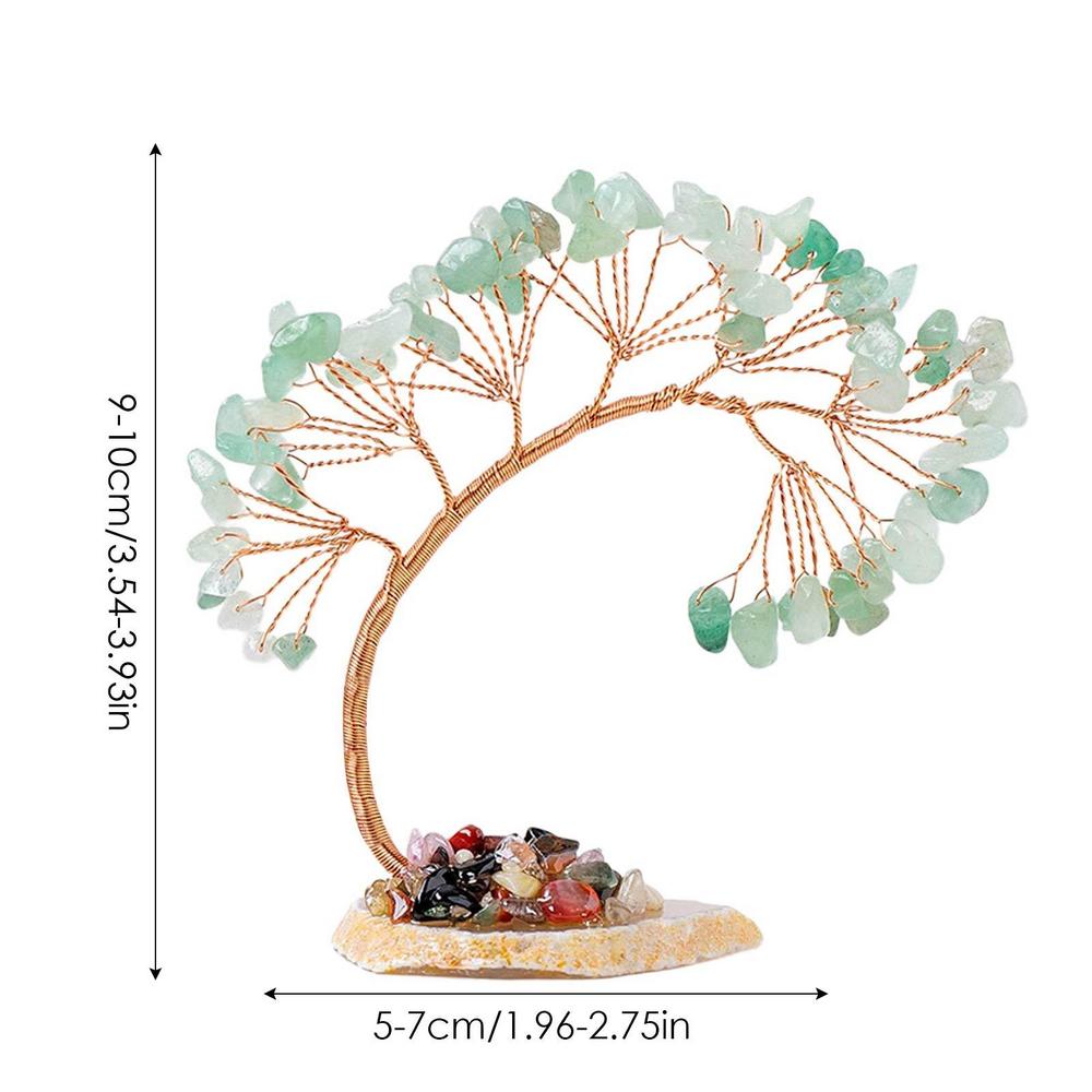 Natural Crystal Money Tree Feng Shui Decoration For Wealth And Luck Mineral Reiki Healing Ornaments Gift For Souvenir supplies