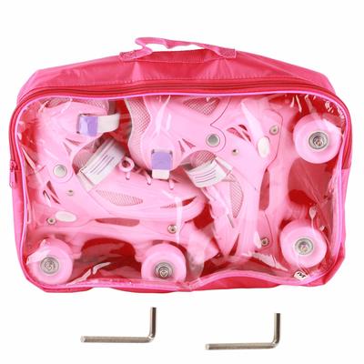 Kids Roller Skates Adjustable Light Up Roller Skates Safe Stable Roller Shoes For Girls Boys Kids