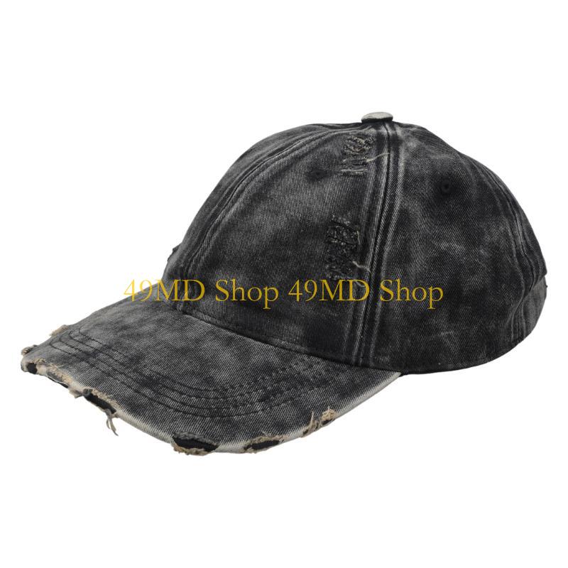 49MD Men Washed Baseball Cap Outdoor Hat Teenagers Sunproof Camping Hiking Hat