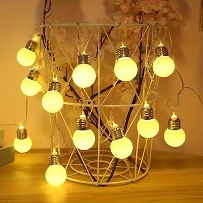 5m 20 Leds Light Bulb Waterproof Solar/Battery Powered String Light for Indoor/Outdoor Party Christmas Garden Decor Fairy Light