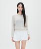 MIXXO [Essential] Linen See-Through Long Sleeve Knit_Miwkag520T