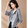 EST+II Autumn Casual Hooded Zip-Up Sweatshirt Hoodie