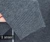2025 Autumn/Winter Men's Thick Wool Knit Cardigan Business Casual Jacket for Middle-Aged Dads