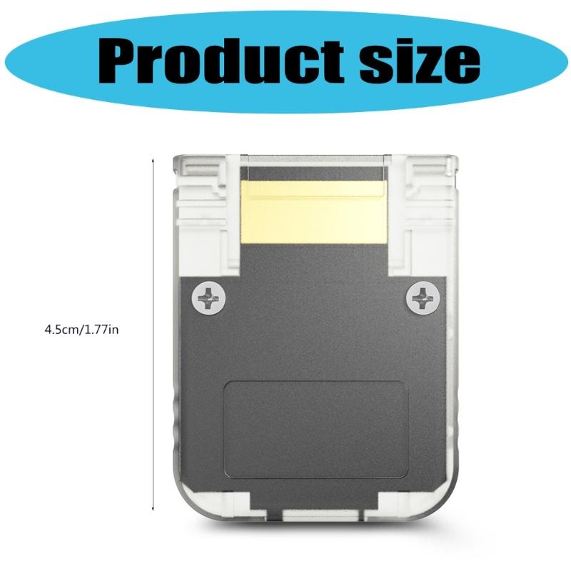 Transparent TF Card Reader for GC2SD Gen2 TF Card Adapter Game Memory Card Adapter Enhances Gaming Experience