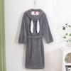 Cartoon Hooded Coral Fleece Bathrobe for Boys & Girls