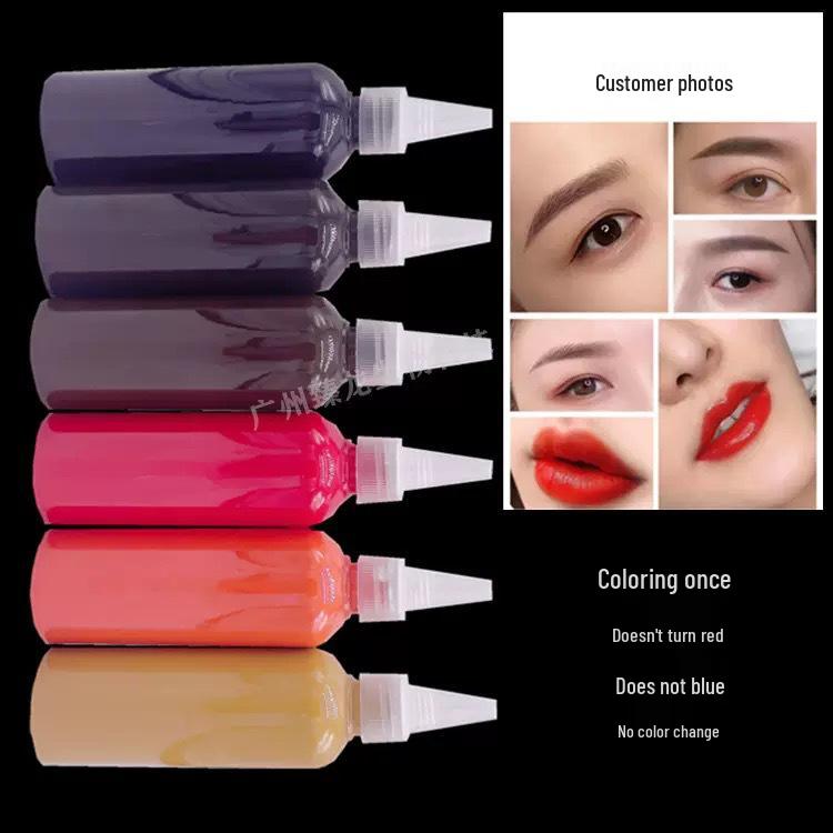 Beauty M Color VV Eyebrow & Lip Embroidery Tattoo Ink - Liquid Water-Resistant Cosmetic