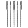 5pcs 2 Flute Impact Drill Bit Self Centering Carbide Tip Drill Bit Masonry Drill Bit  For Concrete
