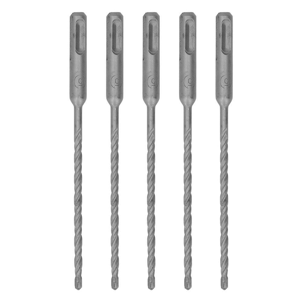 5pcs 2 Flute Impact Drill Bit Self Centering Carbide Tip Drill Bit Masonry Drill Bit For Concrete
