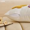 1PC LOZUJOJU Modern Cute Cartoon Design Plush Embroidered Pillowcase Children's Cushion Cover for Sofa Living Room Bedroom Home Decor