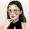 Plastic Musical Note Glasses Eyeglasses Frames Holiday Decorative Glasses Cosplay Glasses  Gifts