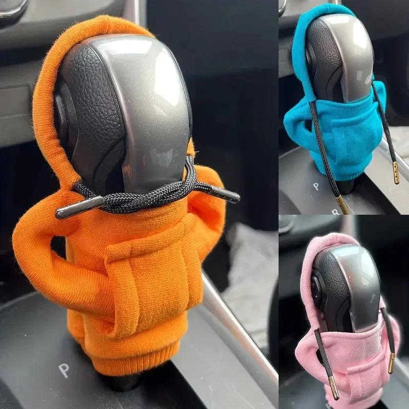Felpa con Cappuccio Universale Copertura Leva Cambio Auto Felpa Leva Cambio Copertura Pomello Cambio Decorazioni Auto
