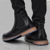 Rozmiar 7-13 Brogsy Chelsea Męskie Buty Klasyczny Amerykański Styl Skórzane Buty