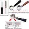 Professional Aluminum WDT Coffee Stirring Needle 6 Prong Tool for Espresso Machine Portafilter Coffee Powder Distributor