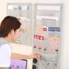 Document Hanging Storage Bag Oxford Cloth Storage Pocket Chart Hanging File Folding Holder Cascading Fabric Organizer For Office