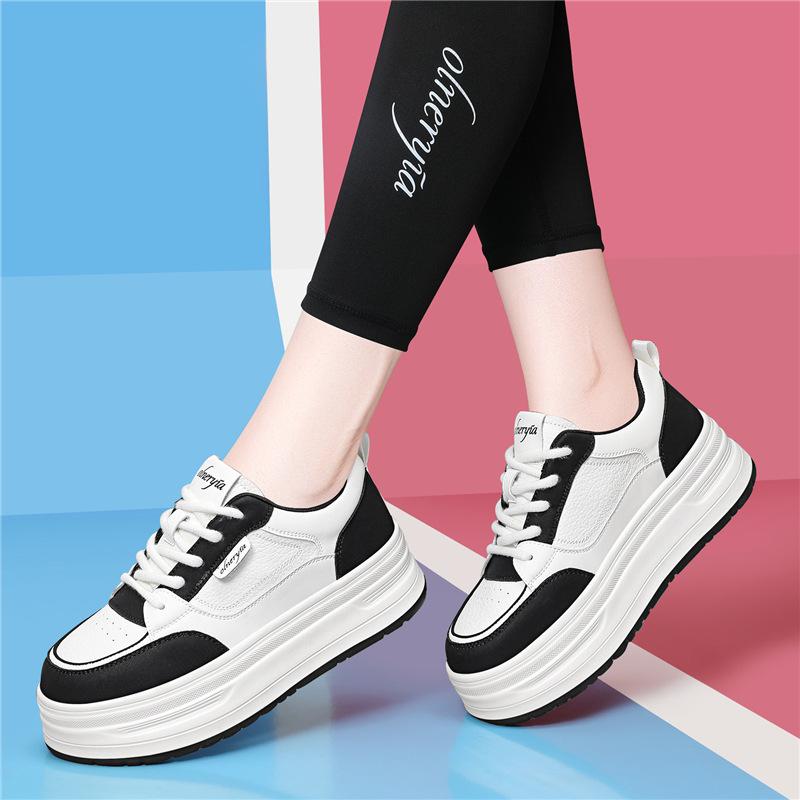 New platform heightening white shoes women's autumn and winter shoes women's comfortable casual versatile sports board shoes