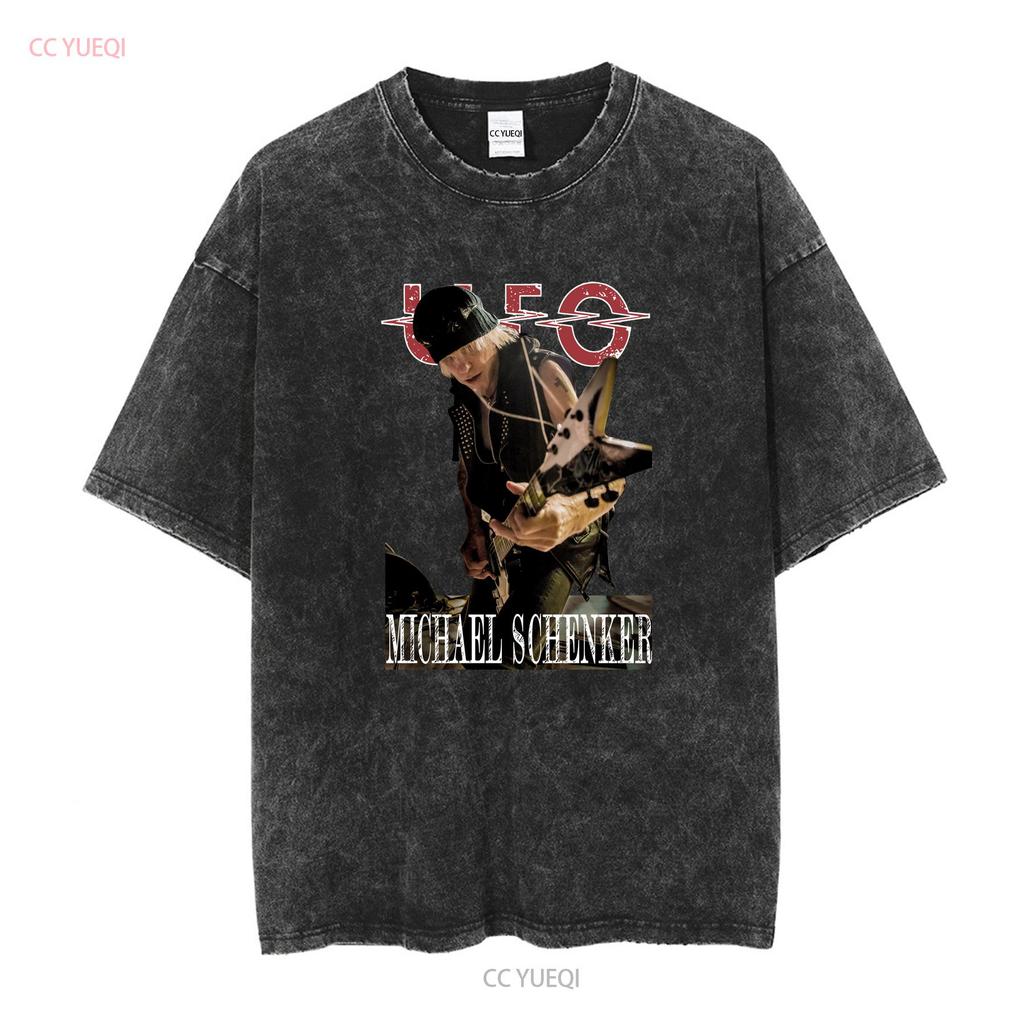 LIMITED NEW Michael Schenker Fest UFO T Shirt M 2XL long or short sleeves vintage Washed Top For Everyday Wear Comfortable