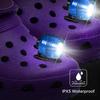 Headlights for Croc Shoes, LED Torch Light Charms Accessories for Adults and Kids, 3 Modes Small Flashlight Headlamp Attachment