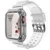Transparent Glacier Replacement Strap with Integrated Protective Case for Apple Watch Series 7/SE/6