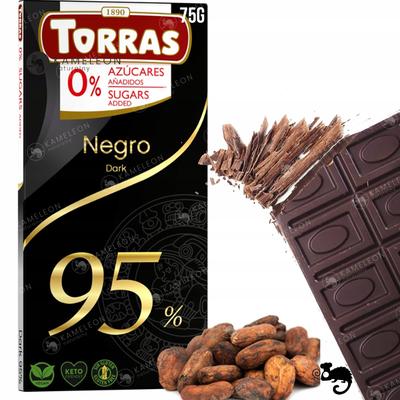Dark Chocolate 95% Cocoa B/C Torras 75G