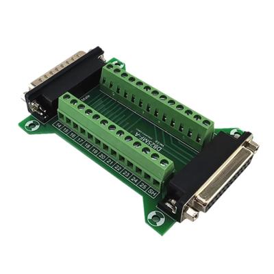 Adaptador de Bloque de Terminales DB25MFA Conector Macho Hembra sin Soldadura para Proyectos Electrónicos y Aplicaciones de Cableado