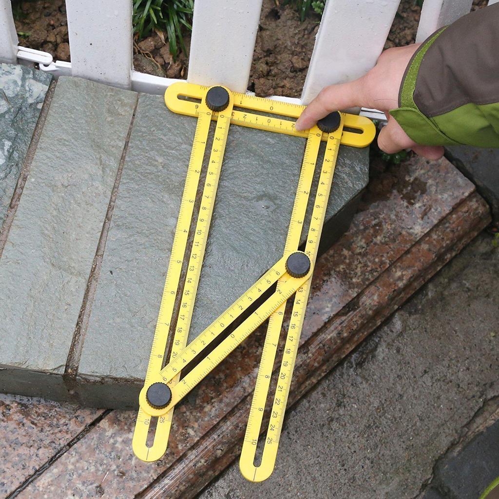 Multifunctional ABS Plastic 4-Fold Multi-Angle Measuring Ruler