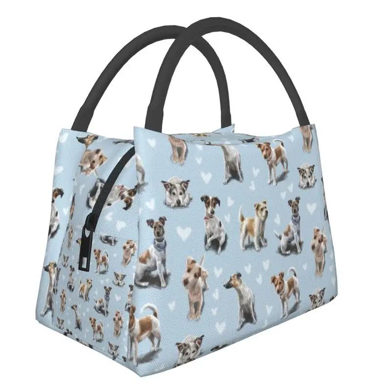 Drăguț West Highland White Terrier câine izolat prânz pungi pentru femei portabile Westie Puppy Cooler termic prânz cutie Picnic de lucru