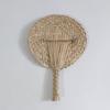 Handmade Weaving Fan Natural Bamboo Raffia Hand Fan Chinese Style Woven Palm Leaf Handheld Fan Summer Cooling Fan Wedding Party Decoration