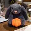 Adorable Pumpkin Rabbit Plush Toy For Kids Soft Cuddly Stuffed Animal Gift 26cm