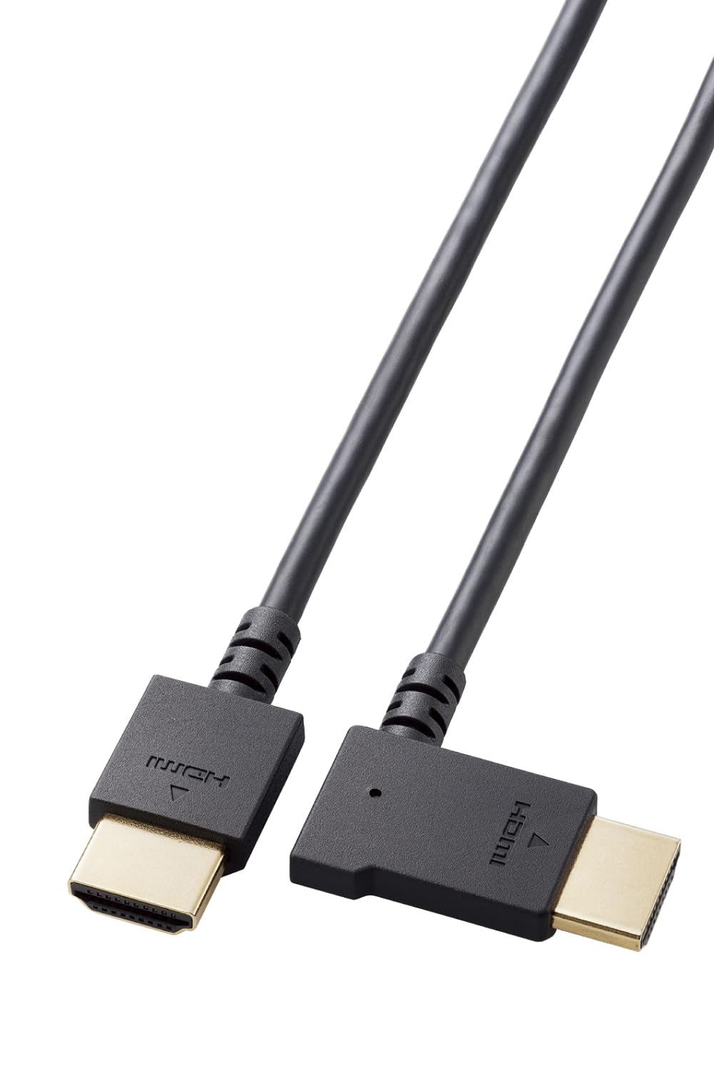 

Кабель HDMI ELECOM 1 м, мягкий, высокоскоростной, SPEED с ETHERNET, черный, Г-образный, левосторонний, 4K2K(30Гц) [ВЫСОКАЯ СЕРТИФИЦИРОВАННОСТЬ] CAC-HD14EYL10BK