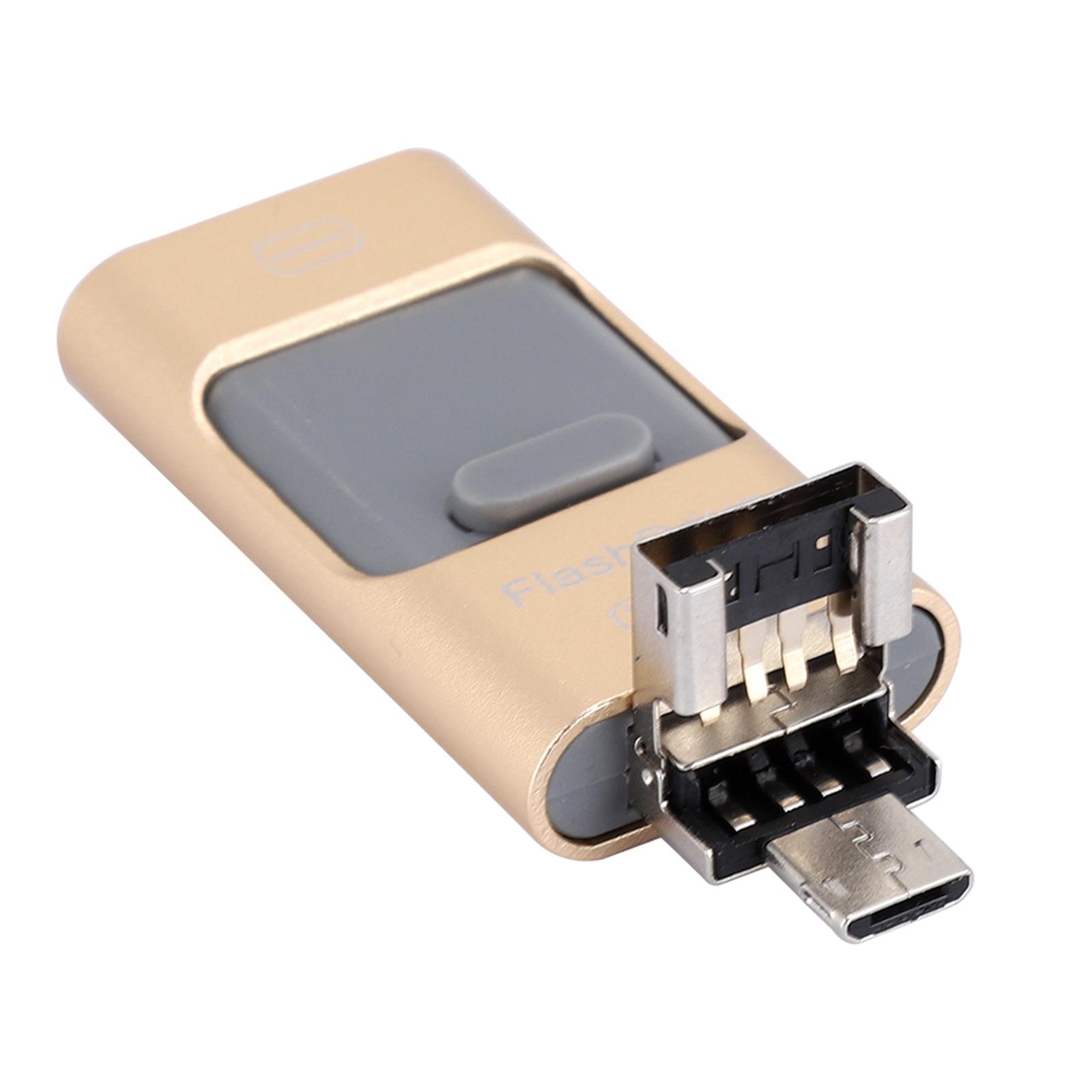 

64G портативный три в одном Mini U Disk большой емкости USB флэш-накопитель для интерфейса Apple 64G