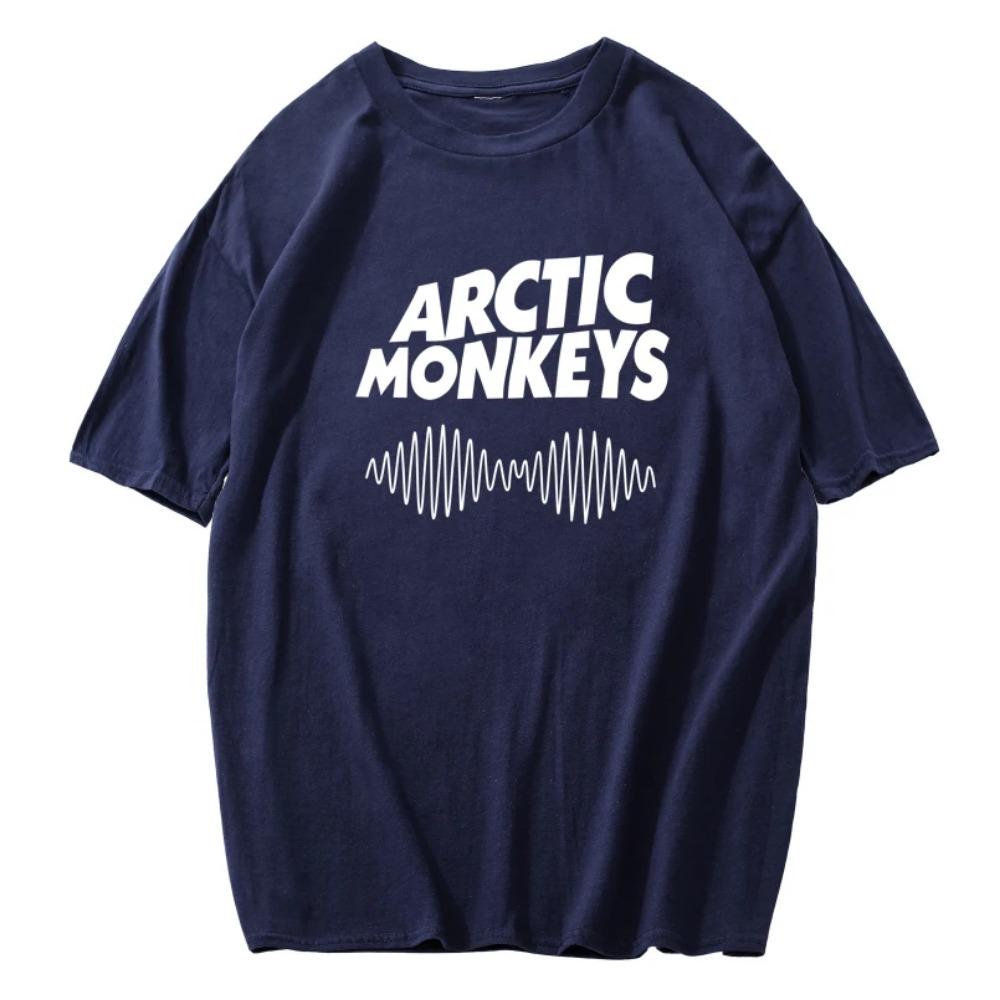 

Футболка мужская Arctic Monkeys, летние винтажные топы, повседневная футболка, свободные смешные хлопковые мужские футболки в стиле хип-хоп S