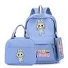 3Pcs/sst Cute Printed Backpackstudent Teenage Children Girl Boy Schoolbag Bookbag Men Women Large Capacity Waterproof Laptop Bag Mochila